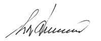 Chairman Clas Nylandsted Andersens signature