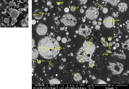 Flyveaskepartikler set i skanning elektron mikroskop

Fly ash particles seen in scanning electron microscope