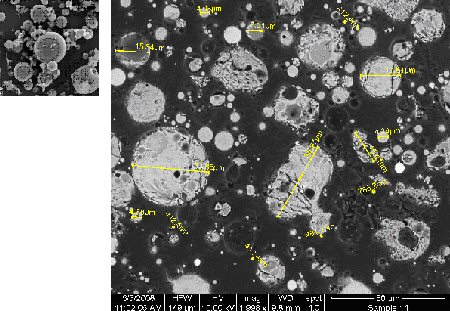 Flyveaskepartikler set i skanning elektron mikroskop

Fly ash particles seen in scanning electron microscope