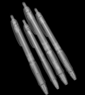 CT scan af kuglepenne