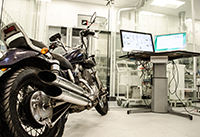 Motorcykel analyses med neutroner