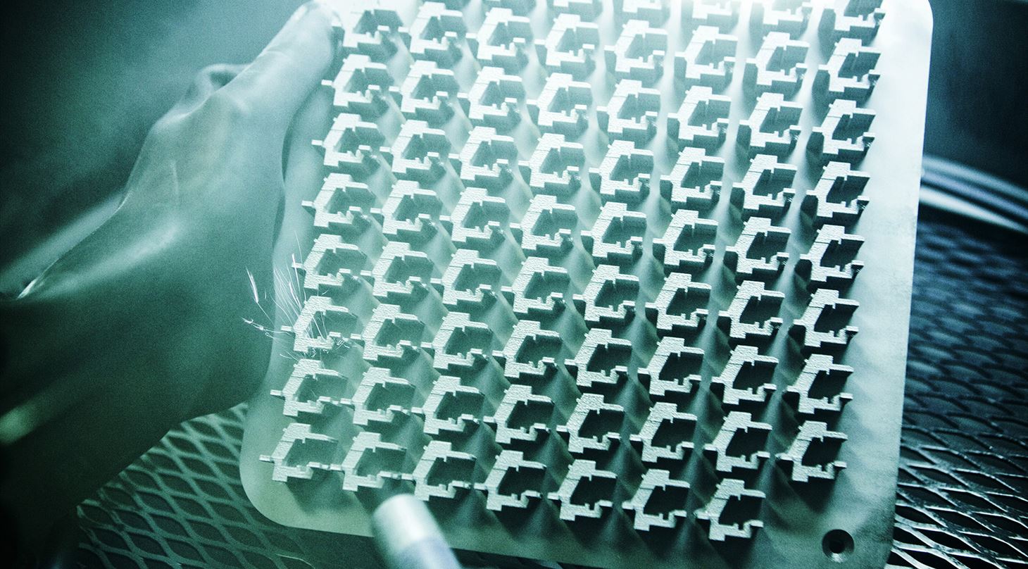 blæsning af 3D-printet emne