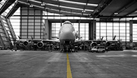 Fly i hangar