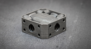 Close-up af hydraulikblok