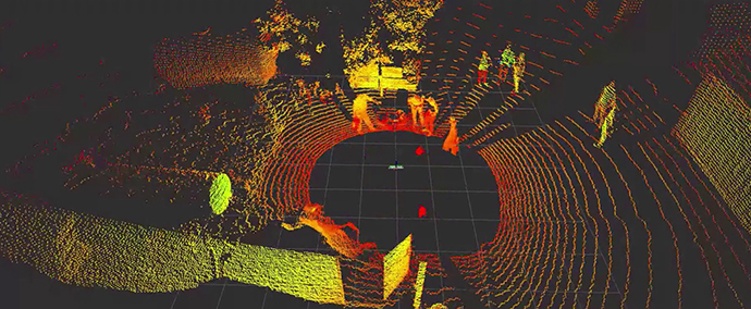 Spot-robot med lidar-sensor