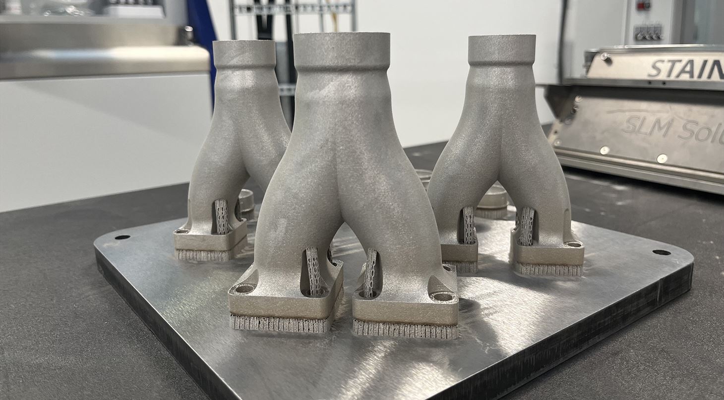metal 3D-print på platform