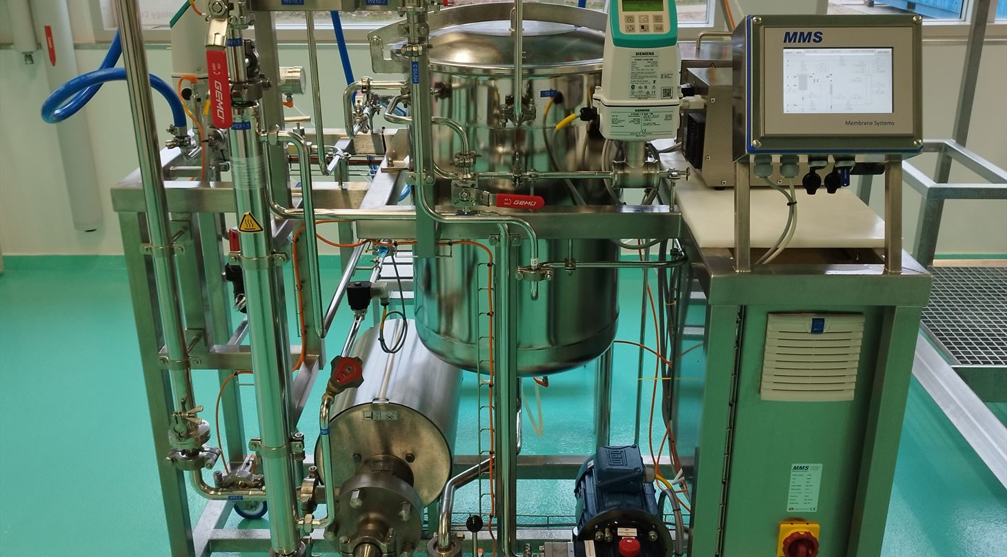 filtrering biofermentering i pilot