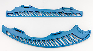 Knivskeder i blå plast