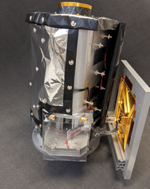 MLI (Multi-Layer Insulation on the Comet Camera instrument flight hardware from the Comet Interceptor ESA mission to be launched in 2029. Image: Admatis