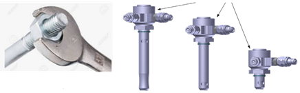 Conventional bolt and wrench and TFTT