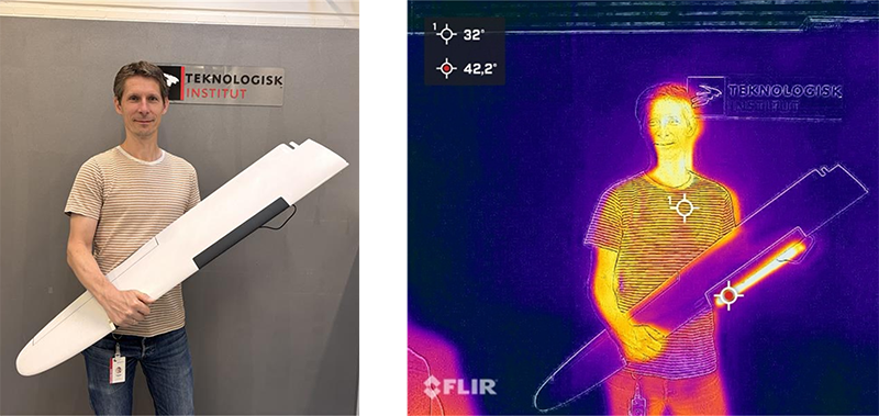 De-icing heaters for drone applications
